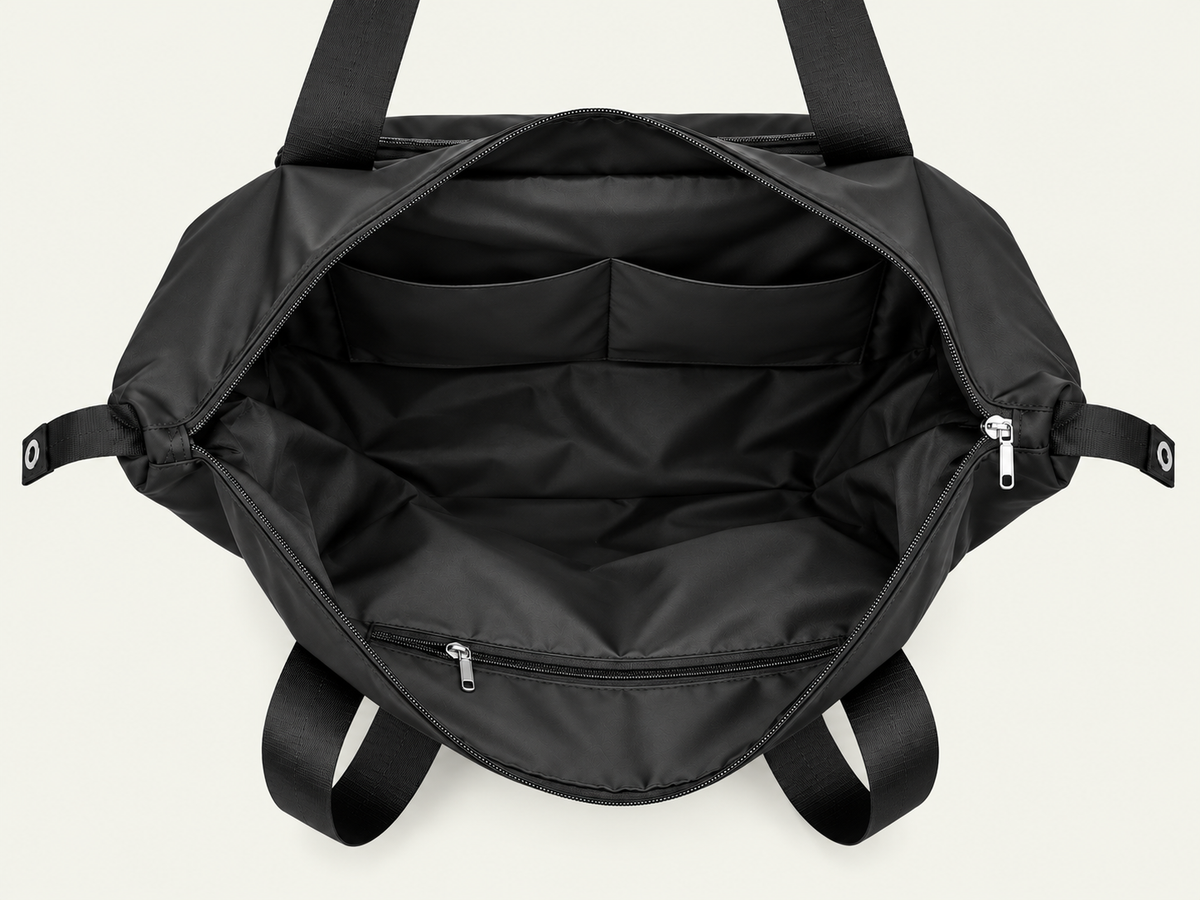 Packi - Black - 3 Stage Foldable Travel Bag – Water-Resistant Smart Packing Organizer