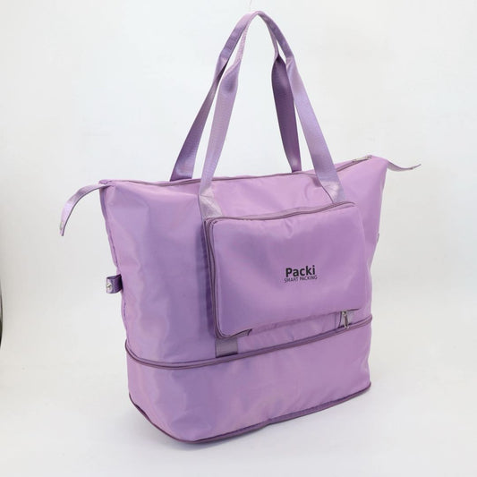 Packi - Purple - 3 Stage Foldable Travel Bag – Water-Resistant Smart Packing Organizer